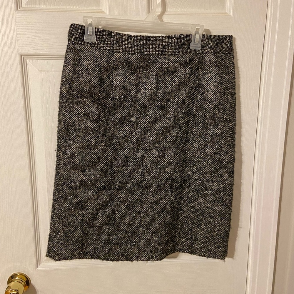 Coldwater Creek Sz 12 polyester wool lined black and metallic …